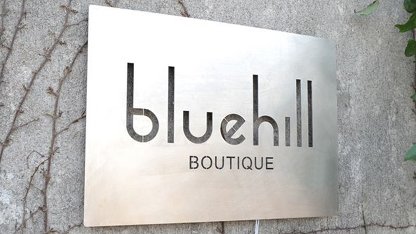 laser cutting machine on stainless steel 