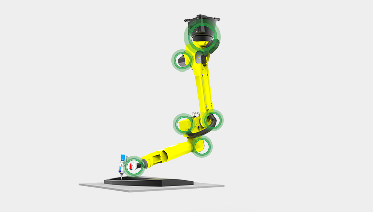 Шесть осей, резка на 360°