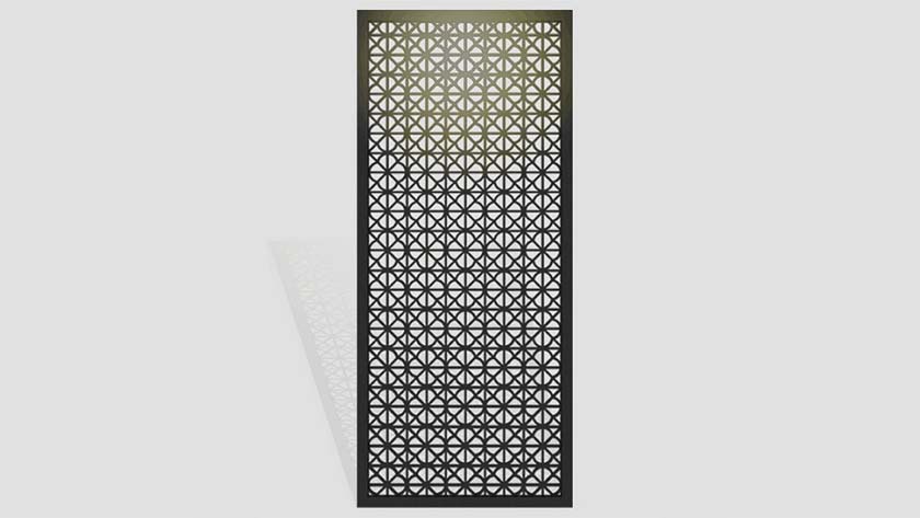 So beautiful! Laser-cut metal screen
