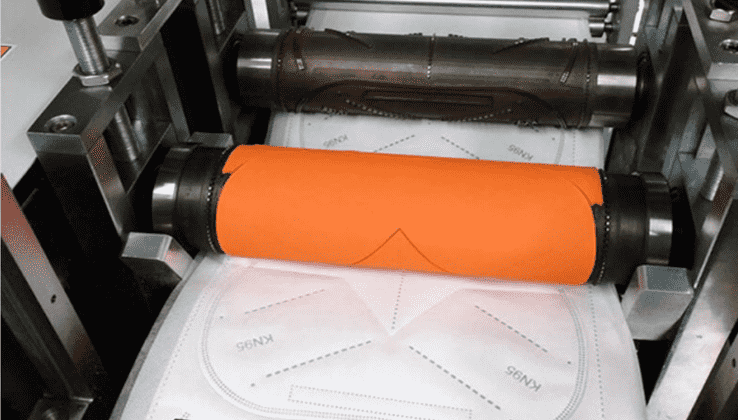 Полуавтоматическая машина для производства пленки KN95