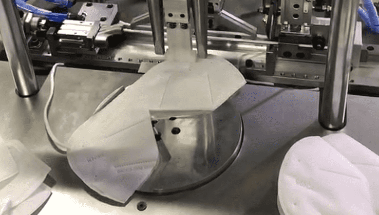Полуавтоматическая машина для производства ушных петель KN95