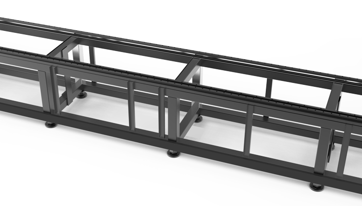 Цельная конструкция каркаса кровати